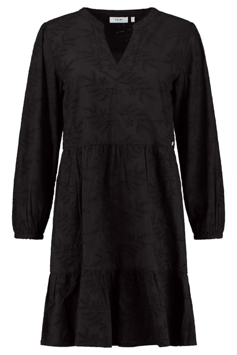 LADIES TULUM DRESS BRODERIE ANGLAISE BLACK 5