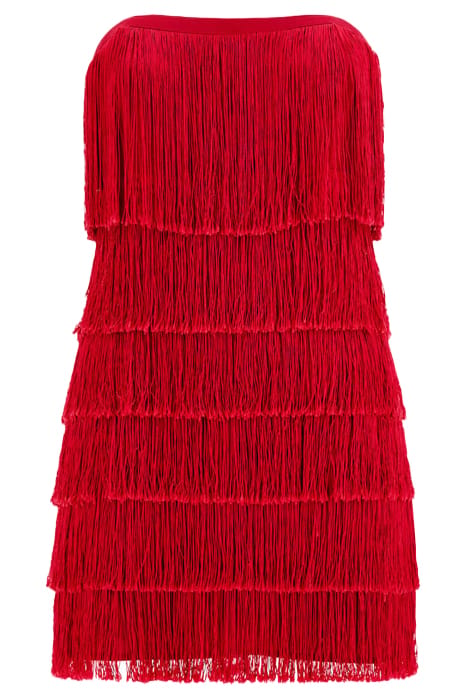 MARCIANO BY GUESS CHARLSTON FRINGE JUBILEE MINI DRESS MULTI 9
