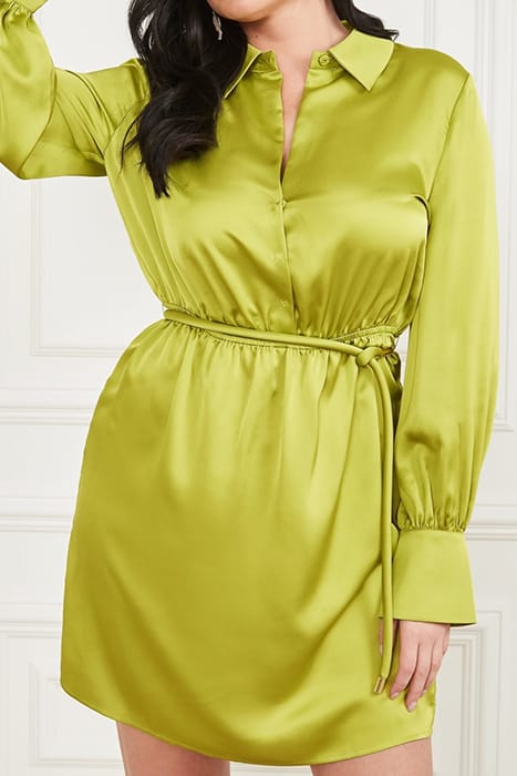 MARCIANO BY GUESS PETRA DRESS SOLID TAKE ROOT GREEN 4