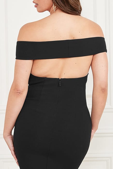 MARCIANO BY GUESS DAHLIA OFF SHOULDER JET BLACK 4