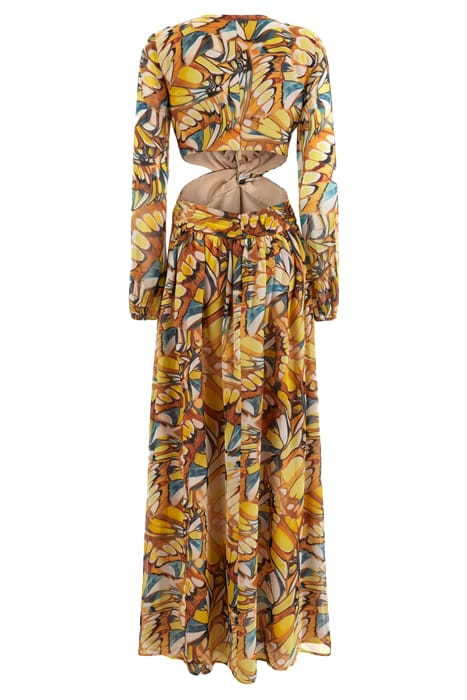 MARCIANO BY GUESS GOLDEN WING MAXI DRE GOLDEN WING PRINT 10