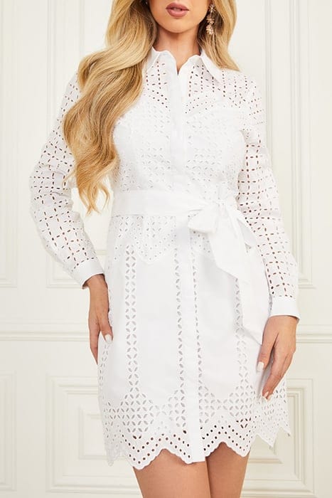 MARCIANO BY GUESS KEELY SHIRT DRESS TRUE WHITE 1