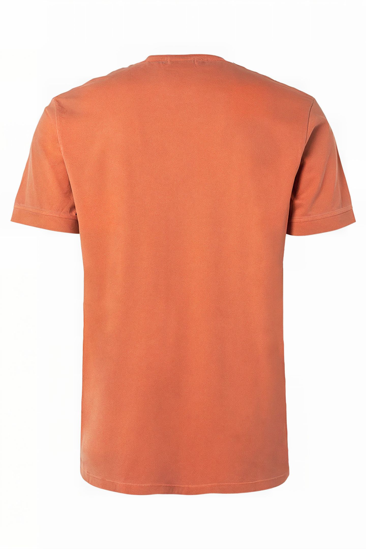 T-SHIRT CREWNECK PRINT GARMENT DYED PAPAYA 5