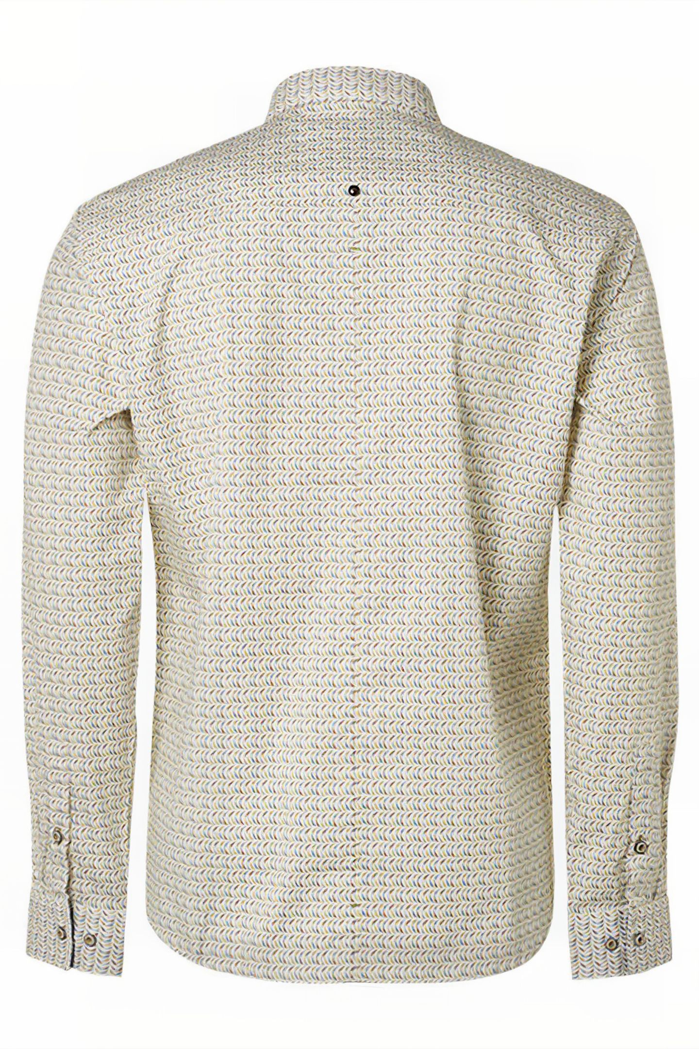 SHIRT ALLOVER PRINTED STRETCH LIGHT GREEN 5