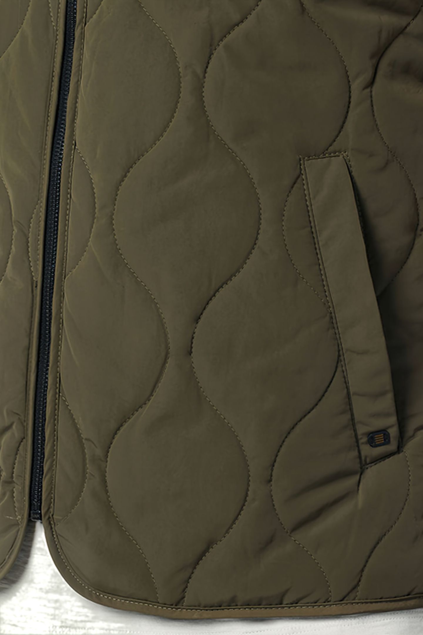 GILET PADDED FULL ZIPPER ARMY 6
