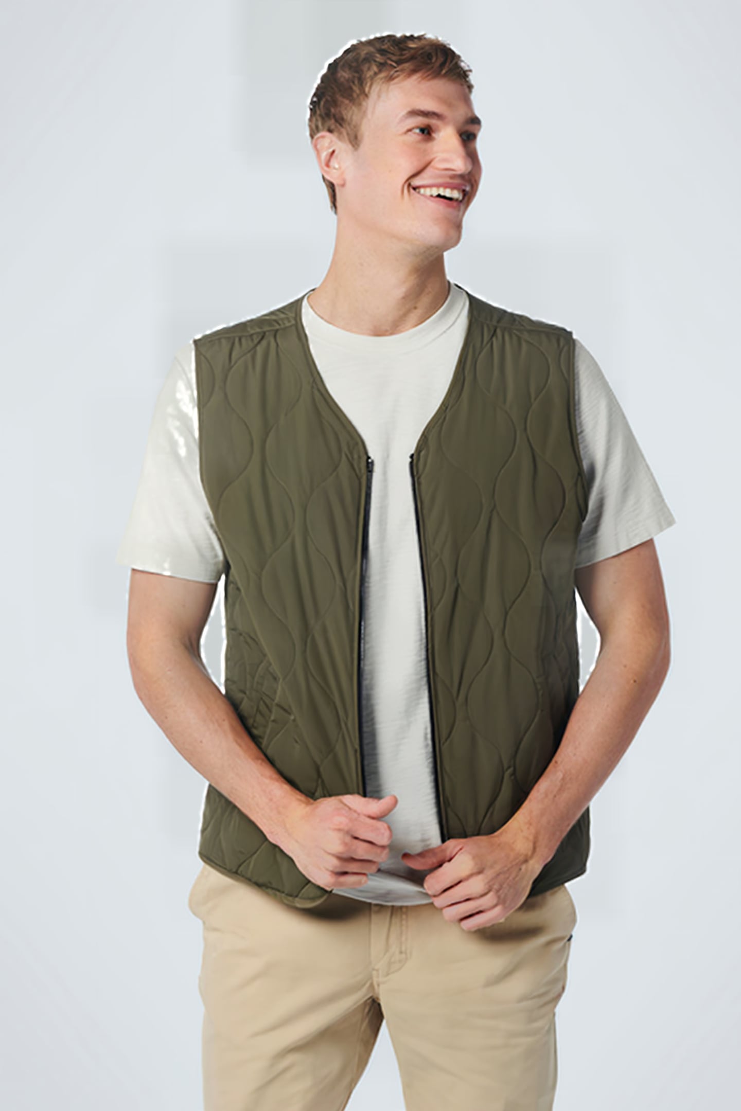 GILET PADDED FULL ZIPPER ARMY 1