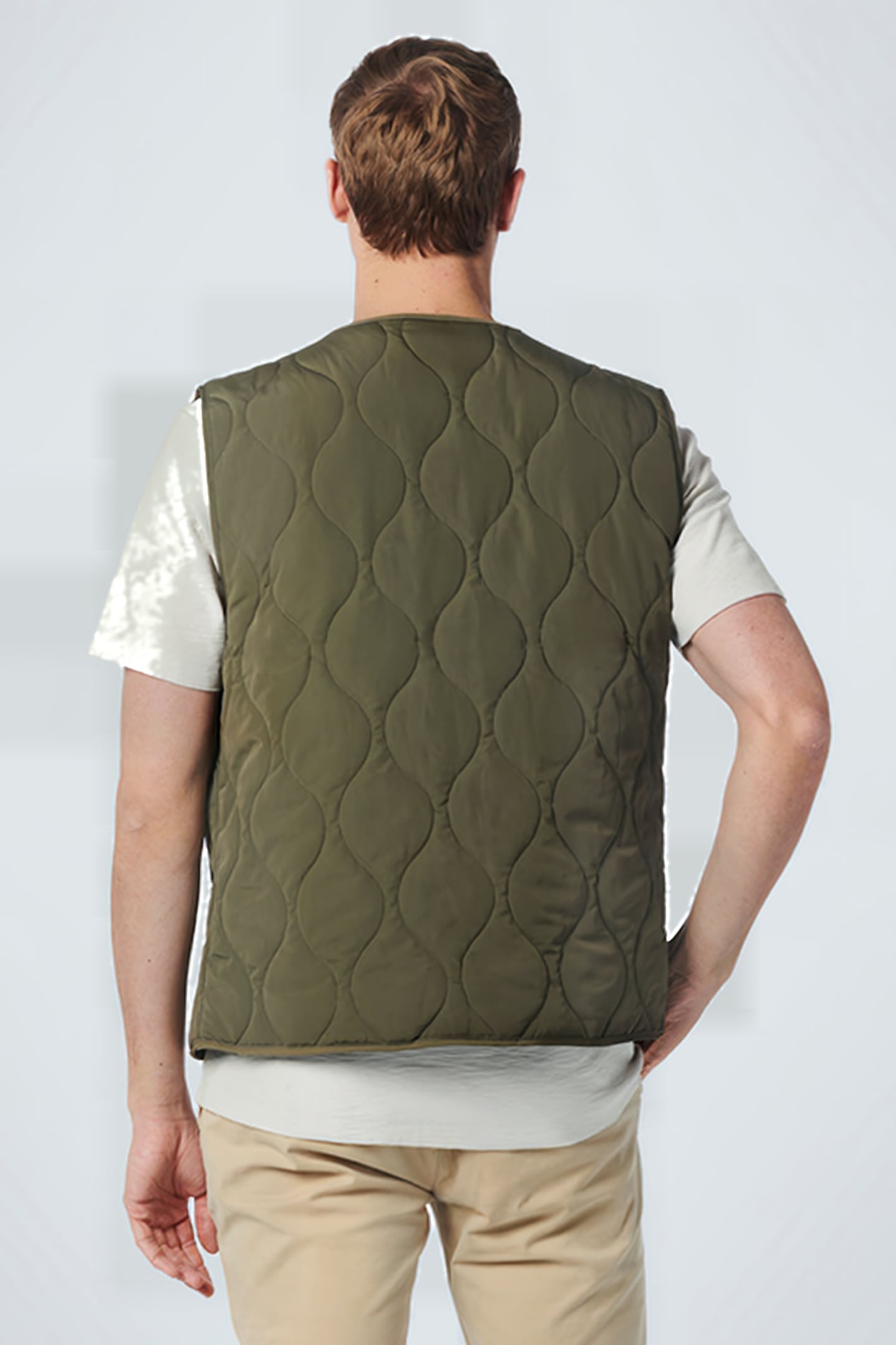 GILET PADDED FULL ZIPPER ARMY 2