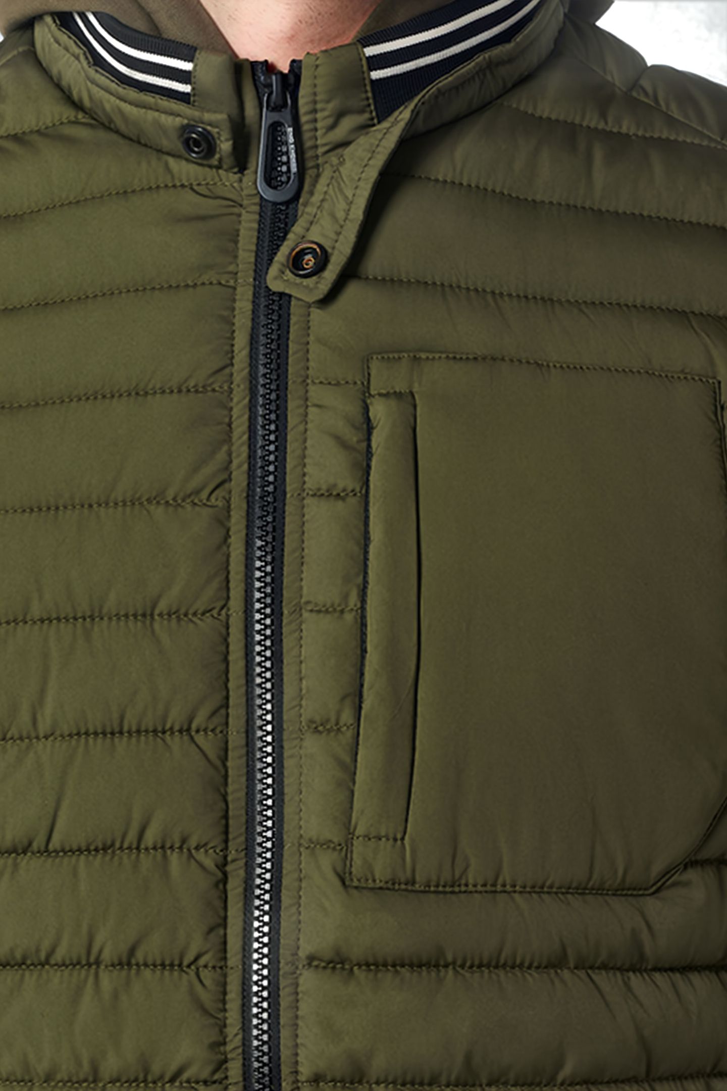 JACKET SHORT FIT PADDED ARMY 6