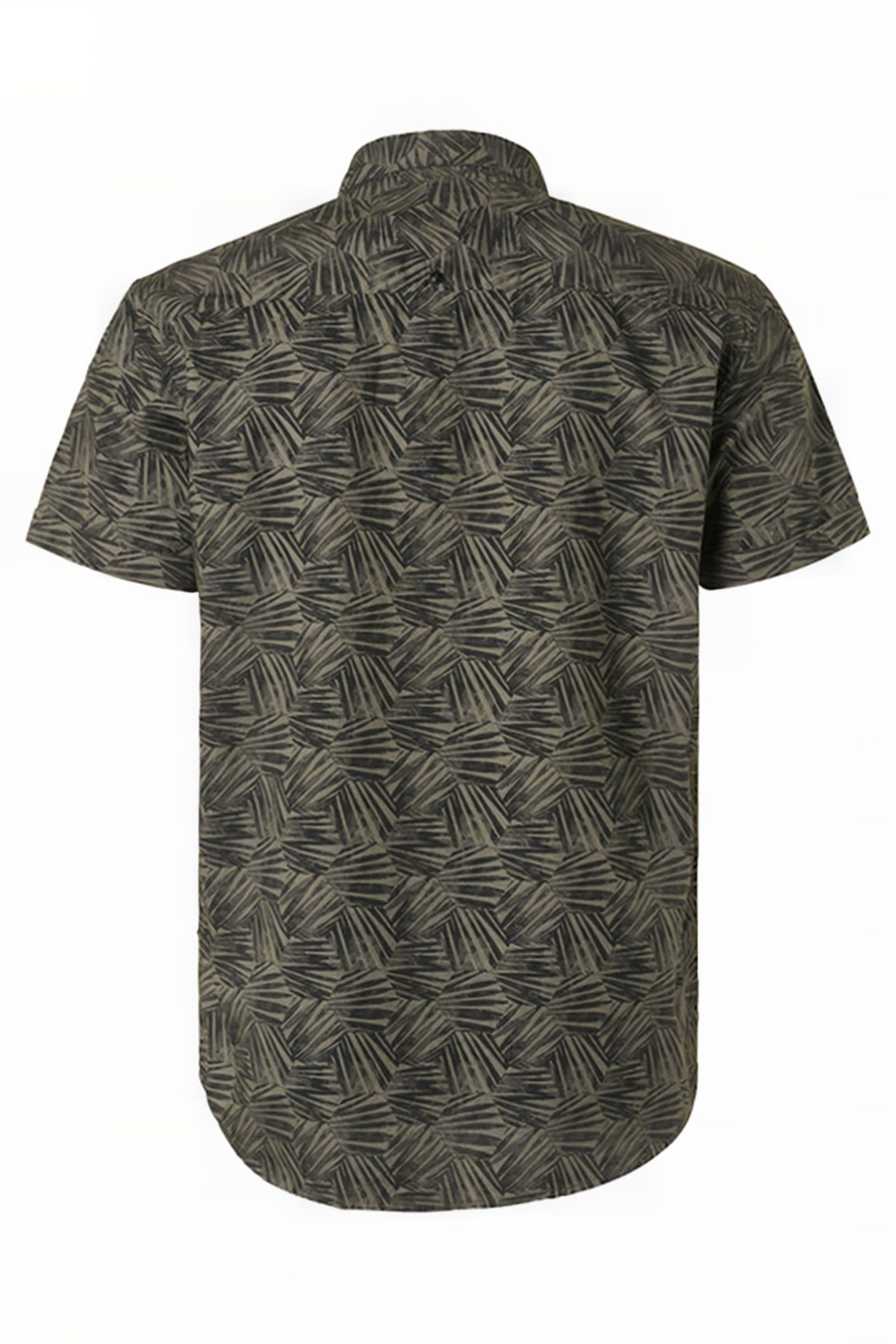 SHIRT SHORT SLEEVE ALLOVER PRINTED GARMENT DYED LIGHT ARMY 2