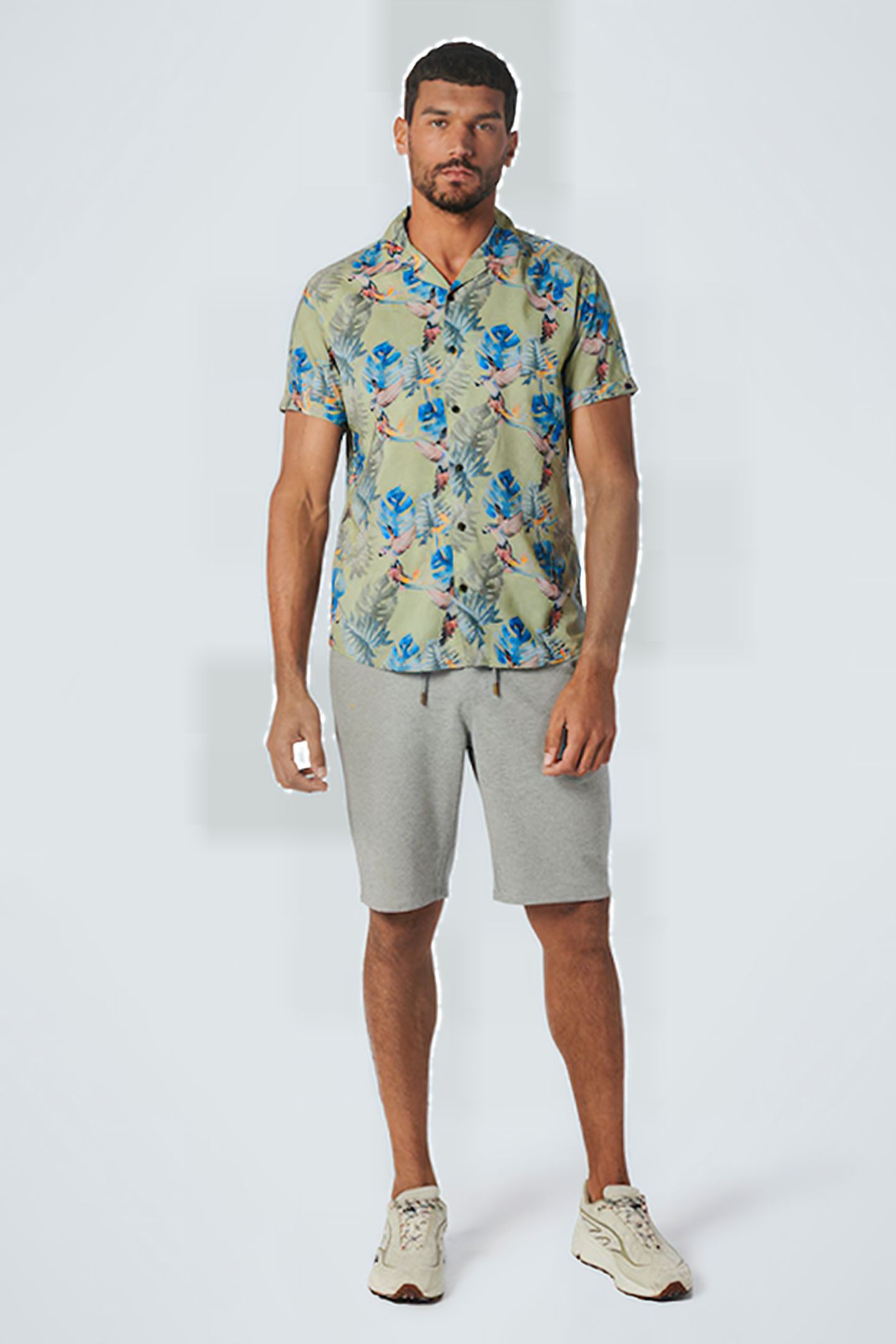 SHIRT SHORT SLEEVE ALLOVER PRINTED SMOKE 3