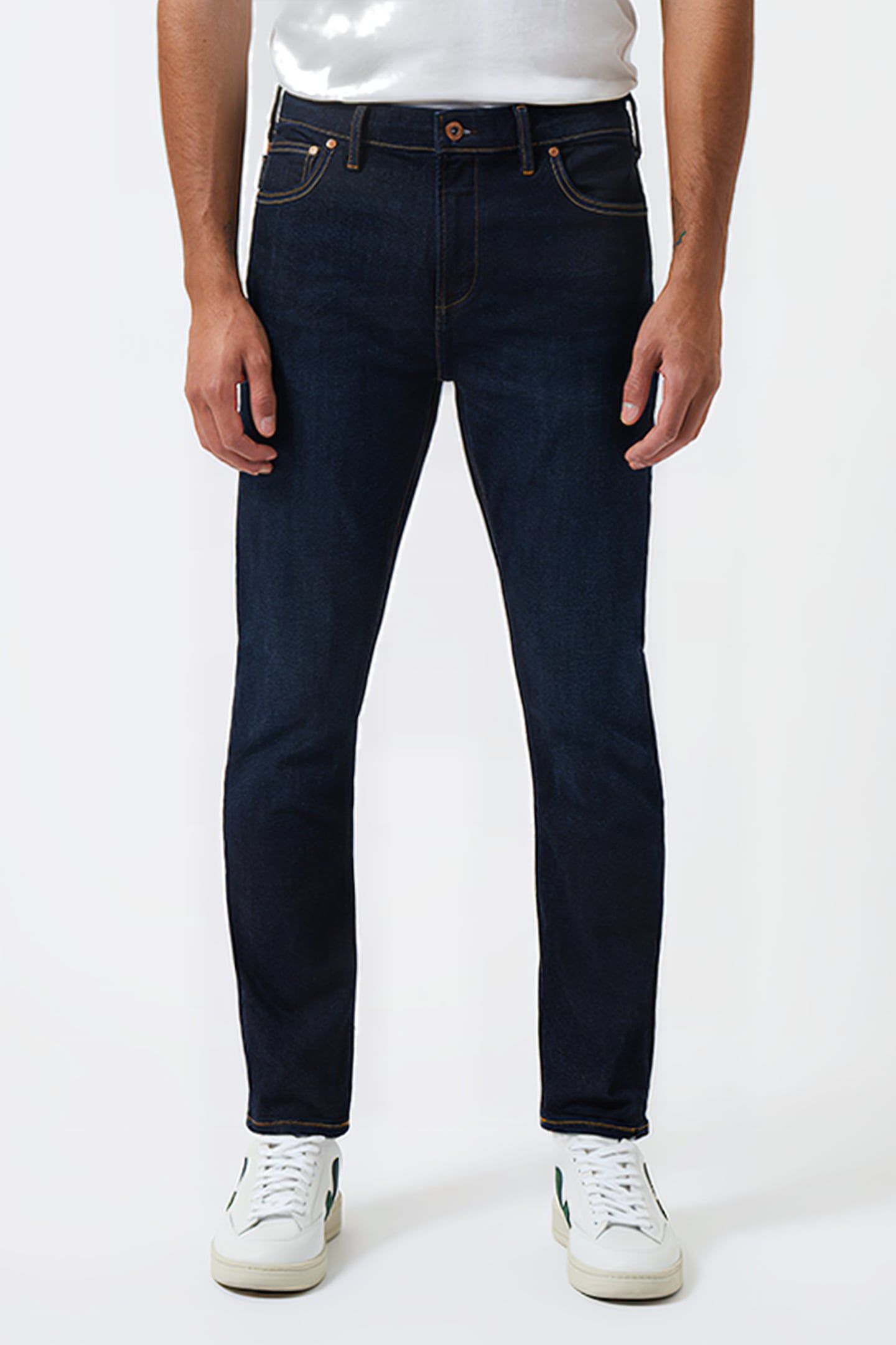 SLIM FIT STRETCH JEANS DARK BLUE REG 1