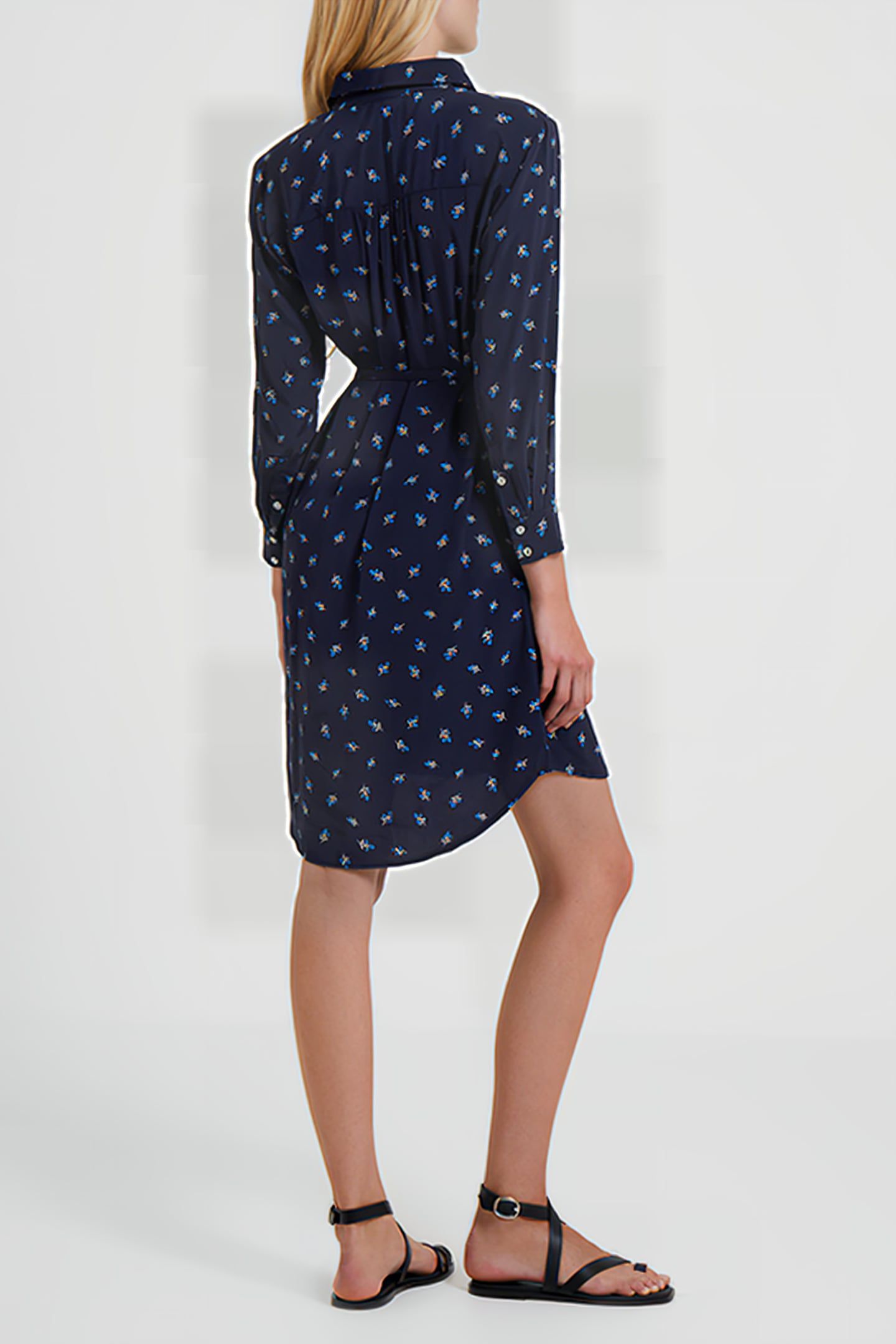 CECILIA DELPHINE SHIRT DRESS MARINE 2