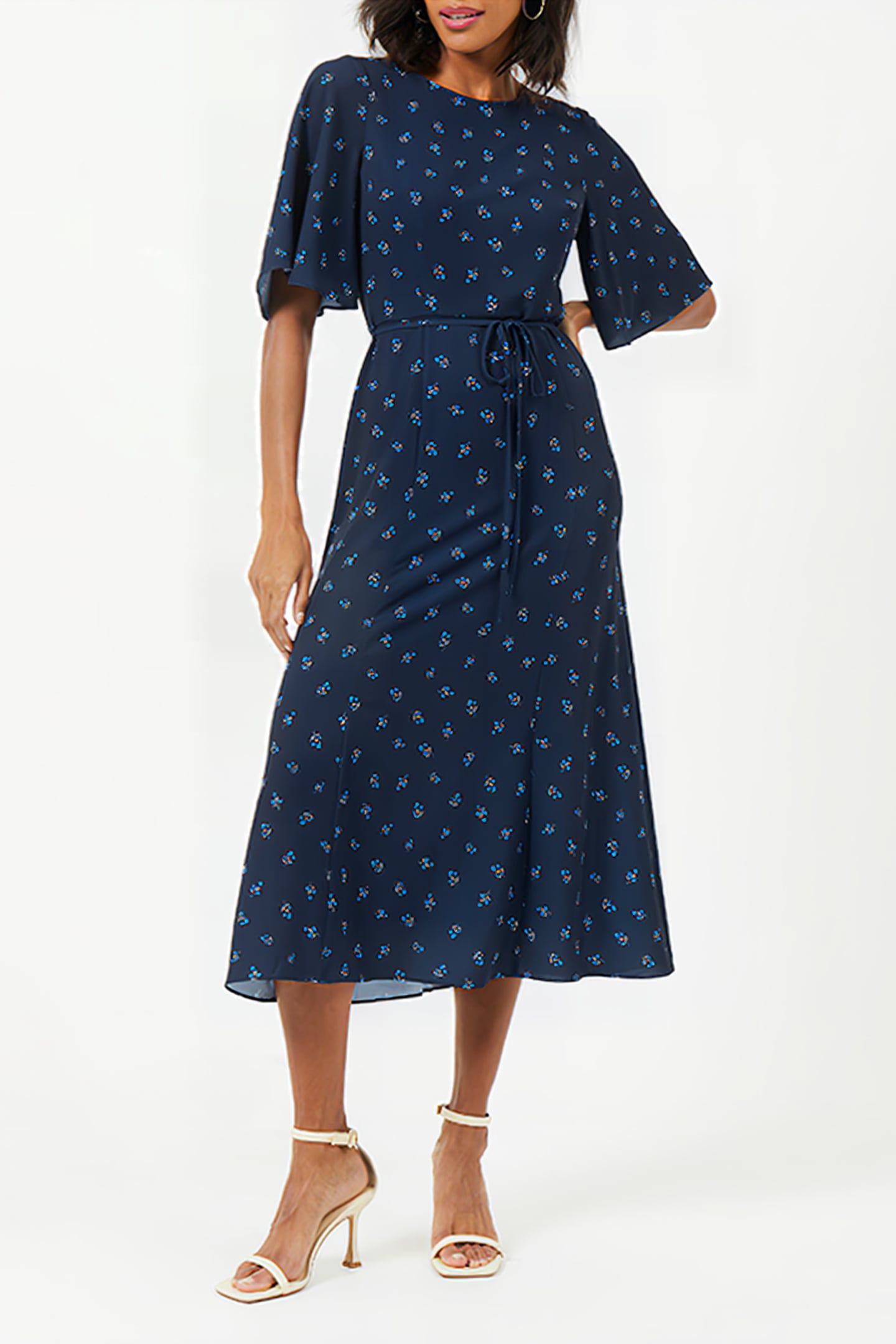 CECILIA DELPHINE MIDI DRESS MARINE 1