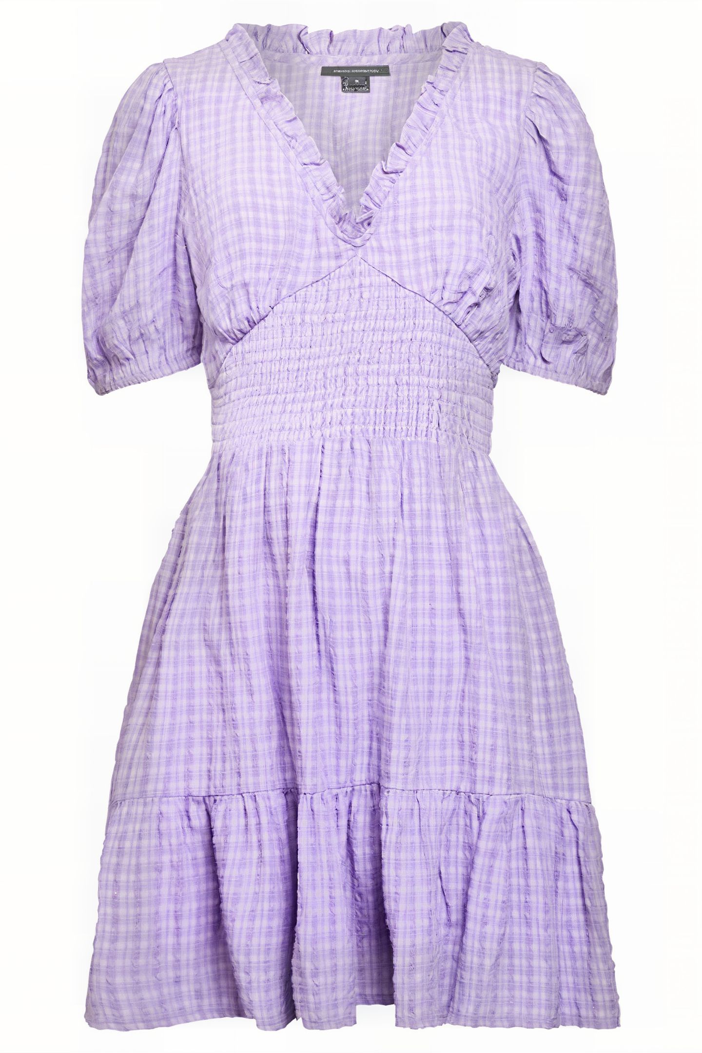 BIRCH PUFF SLEEVE DRESS SHEER LILAC 4