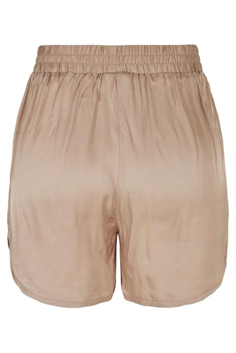 LADIES VISCOSE SATIN RESORT SHORTS SOFTTAUPE 7