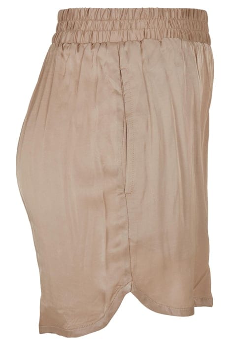 LADIES VISCOSE SATIN RESORT SHORTS SOFTTAUPE 6