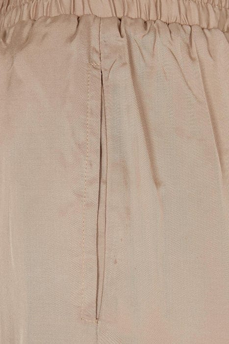 LADIES VISCOSE SATIN RESORT SHORTS SOFTTAUPE 10