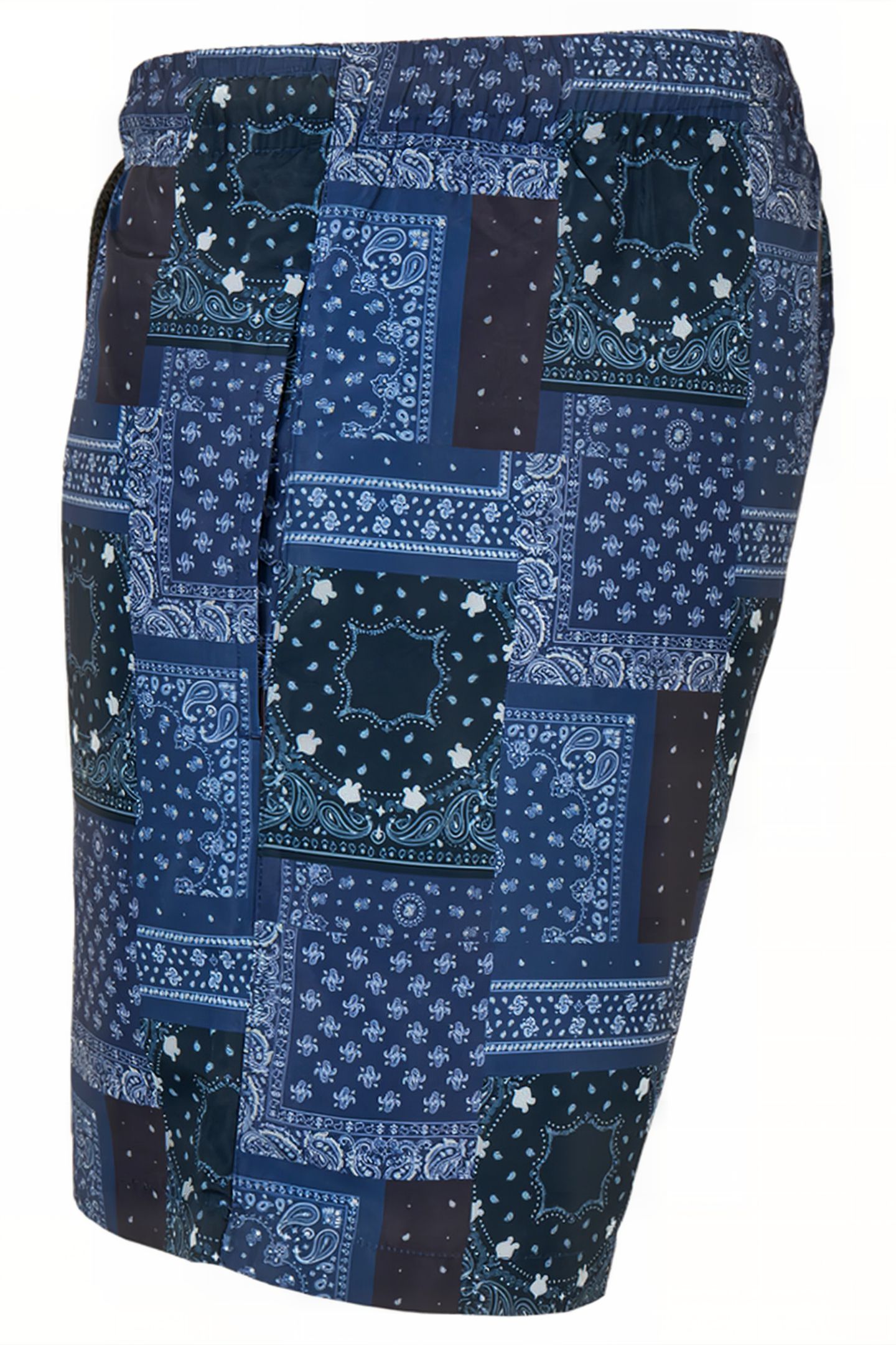 PATTERN SWIM SHORTS NAVY BANDANA AOP 5