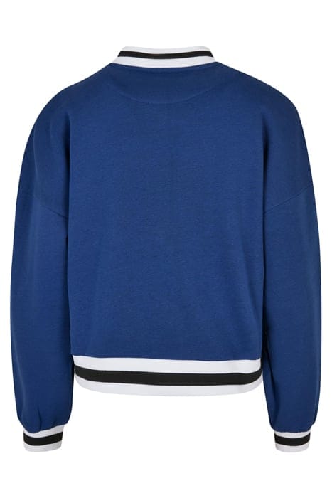 LADIES OVERSIZED COLLEGE SWEAT JACKET SPACEBLUE 5