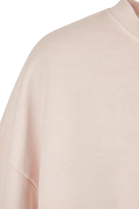 LADIES HEAVY TERRY GARMENT DYE CREWNECK PINK 9