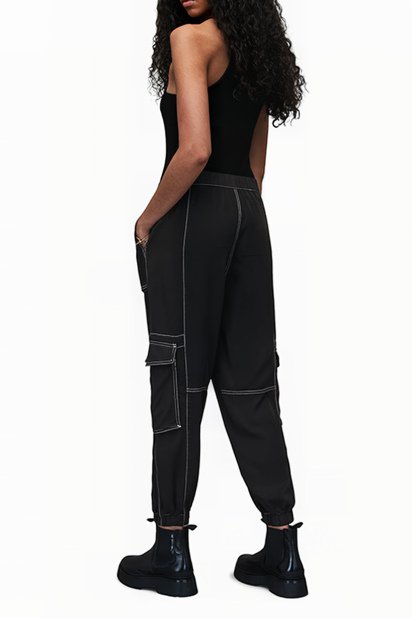 FRIEDA STITCH TROUSE BLACK 5