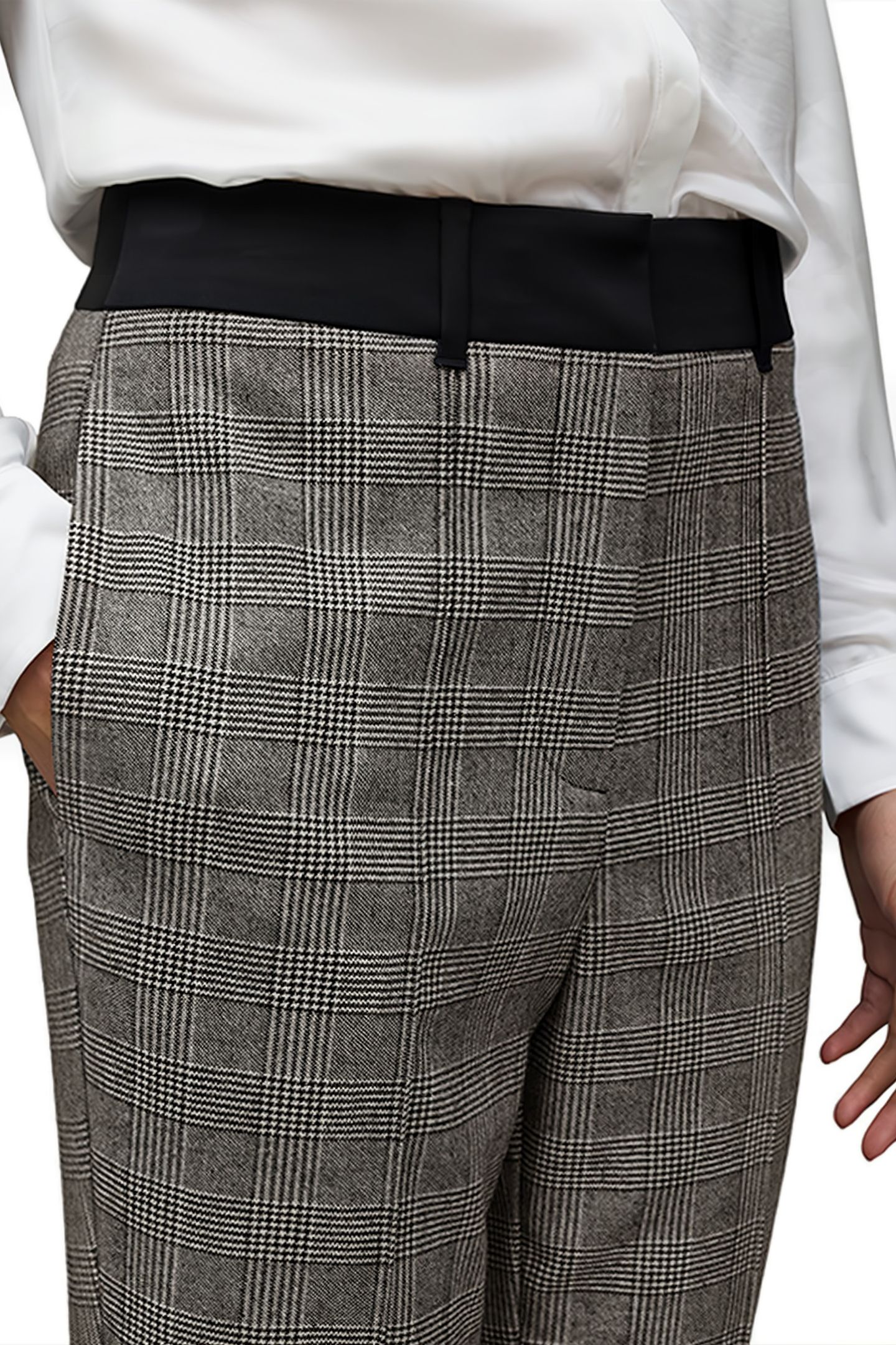BEA CHECK TROUSER GREY 7
