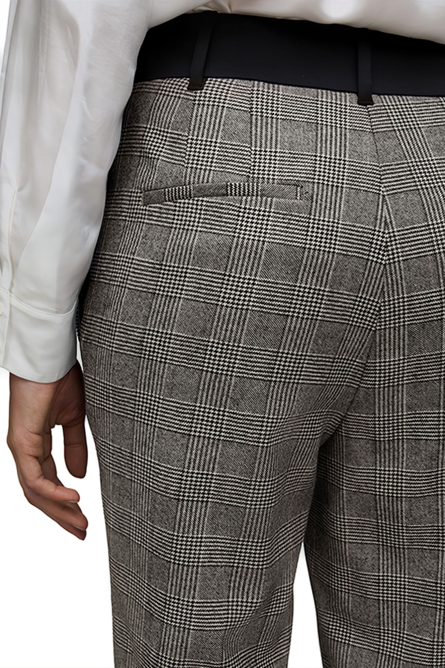 BEA CHECK TROUSER GREY 8