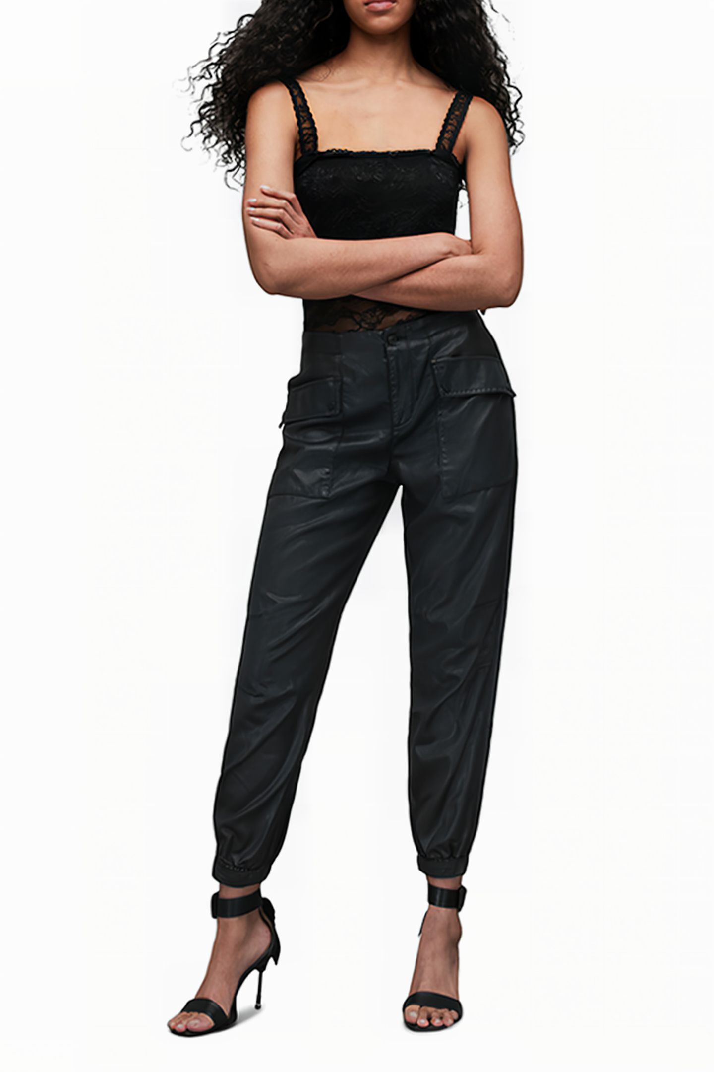 VAL COATED TROUSER BLACK 4