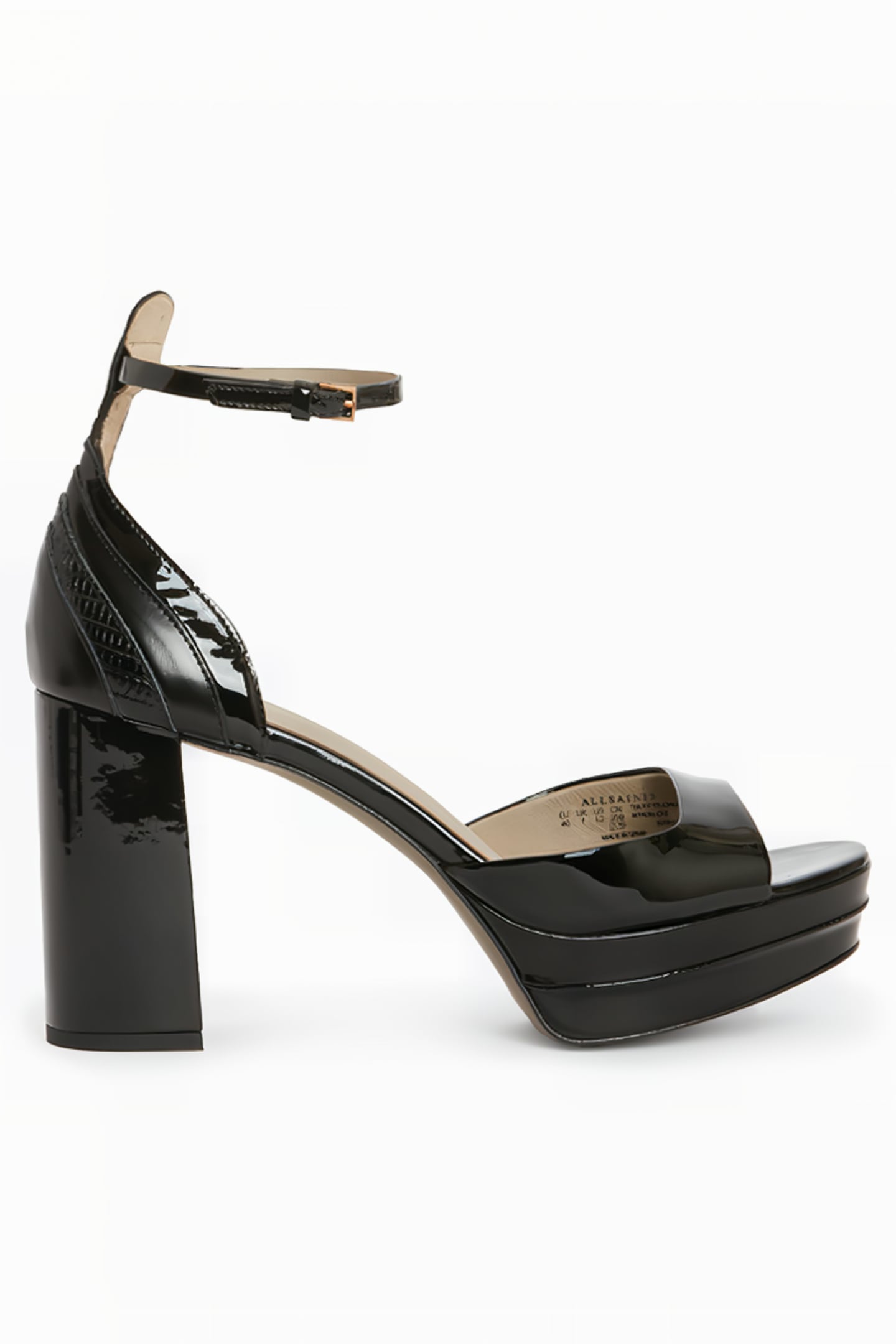 TIA PLATFORM HEEL BLACK SHINE 1