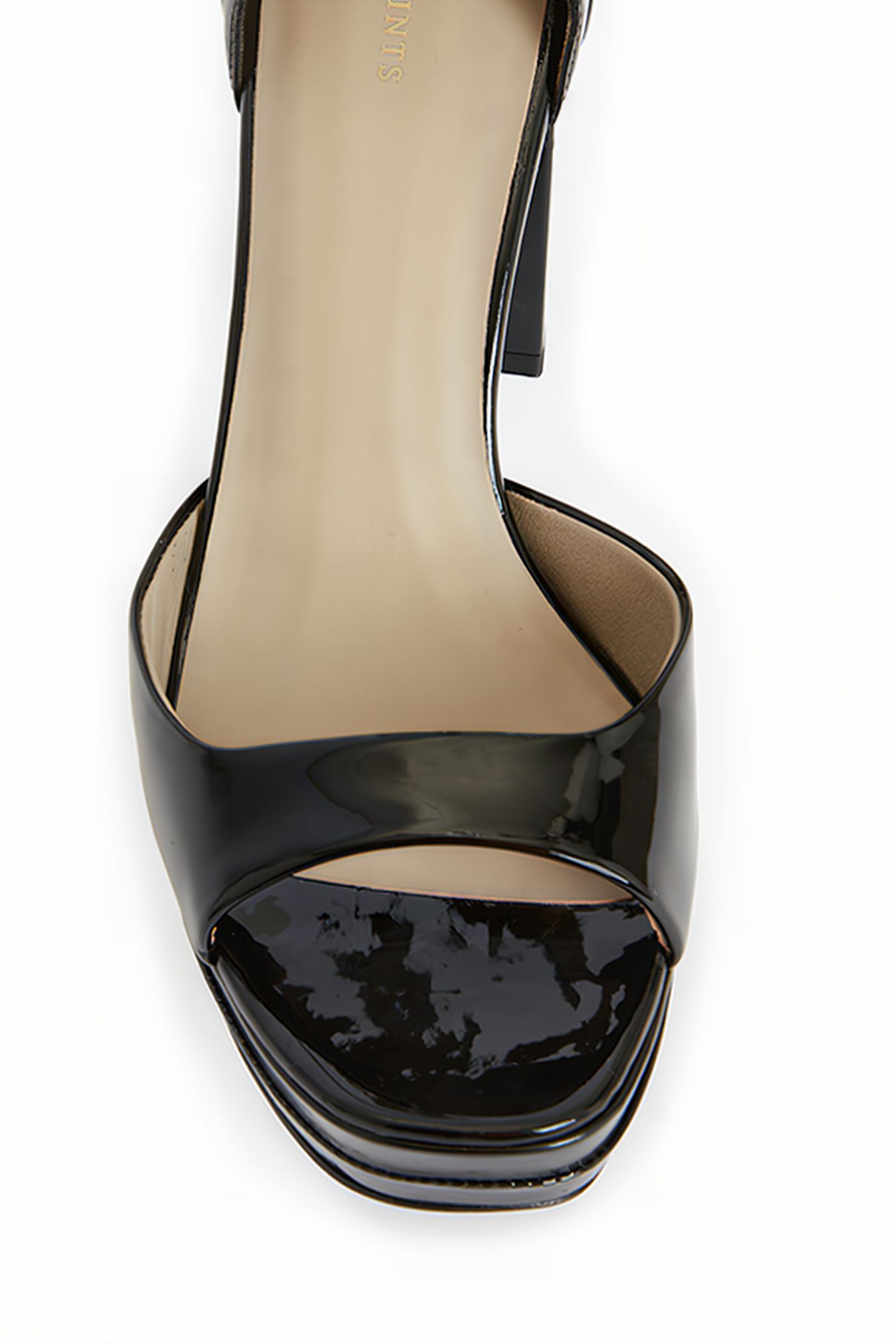 TIA PLATFORM HEEL BLACK SHINE 5