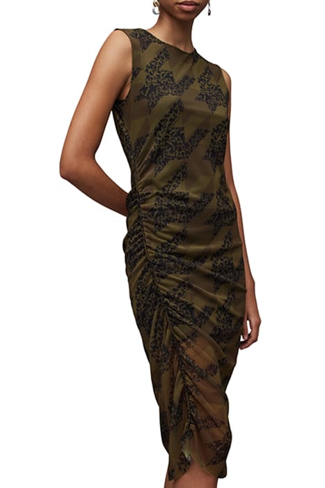 NORA TONI DRESS KHAKI GREEN 5