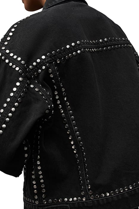 BELLA STUD DENIM JAC BLACK 10
