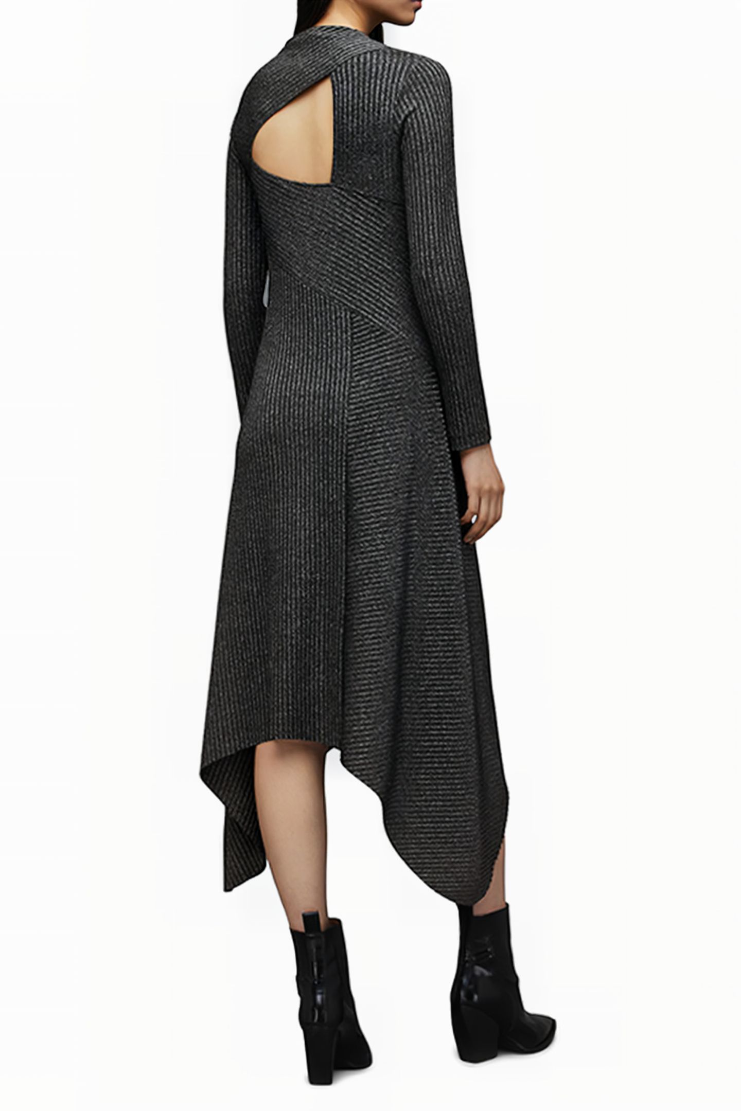 GIA SPARKLE DRESS DARK SILVER 2