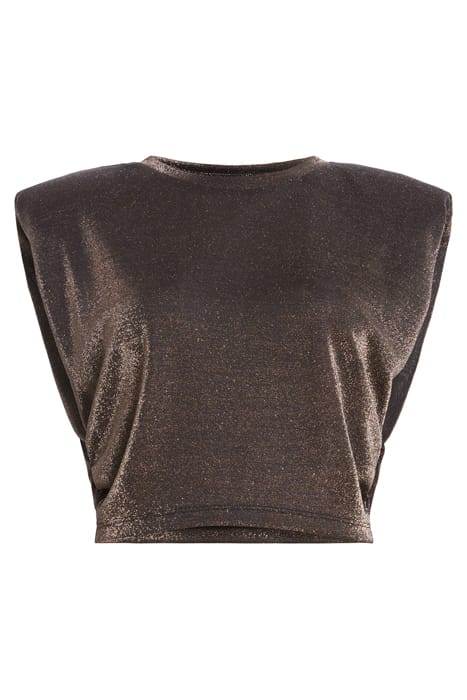 MIKA METALLIC TANK GOLD 4