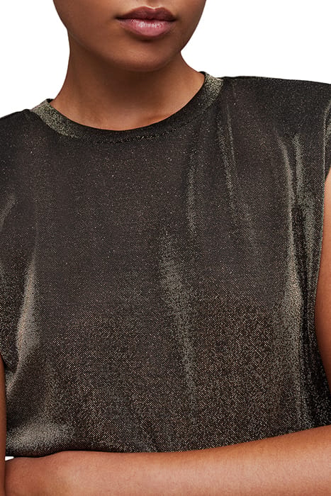 MIKA METALLIC TANK GOLD 7