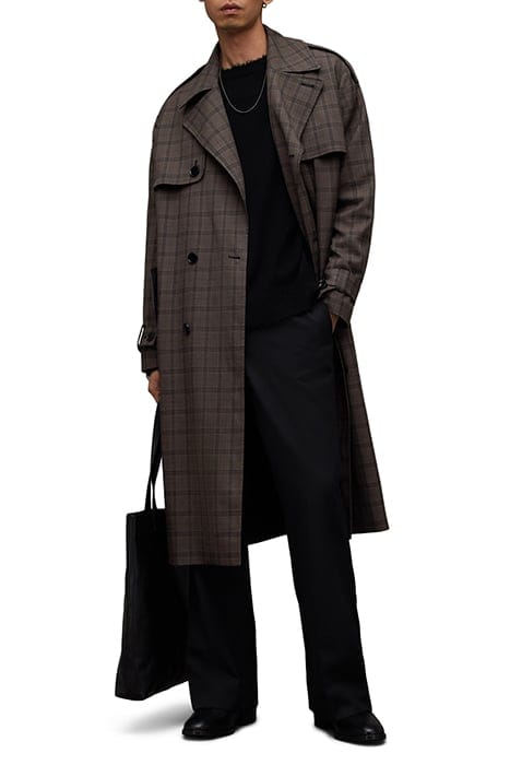 CASTOR TRENCH BROWN CHECK 2