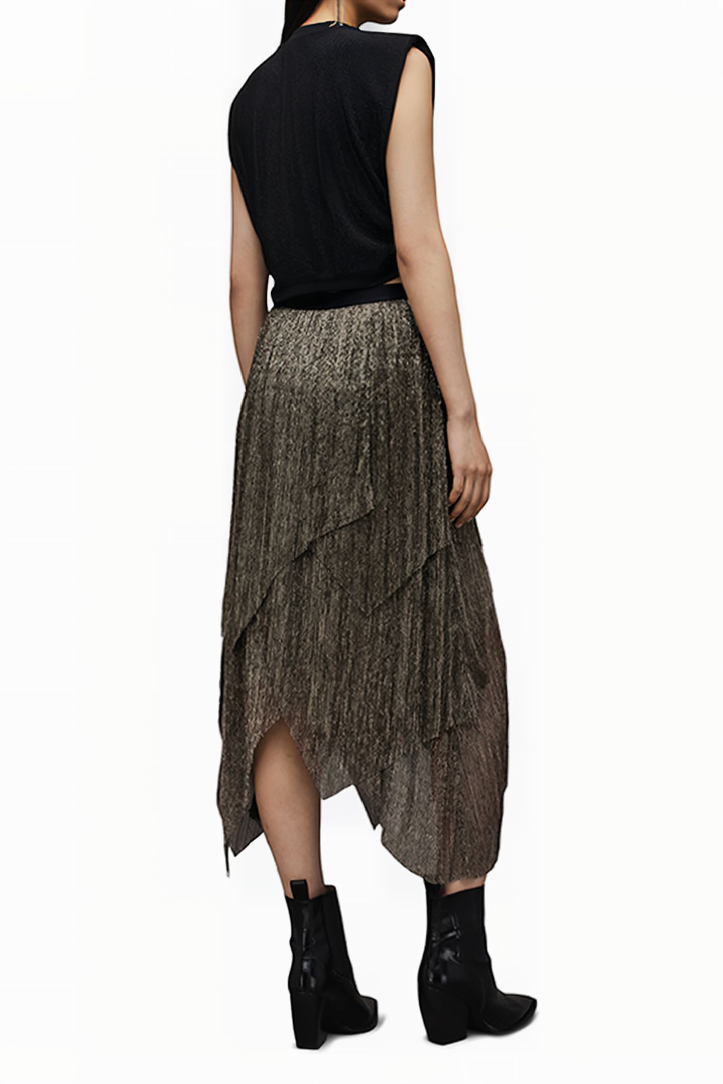 VEENA SKIRT BLACK GOLD 3