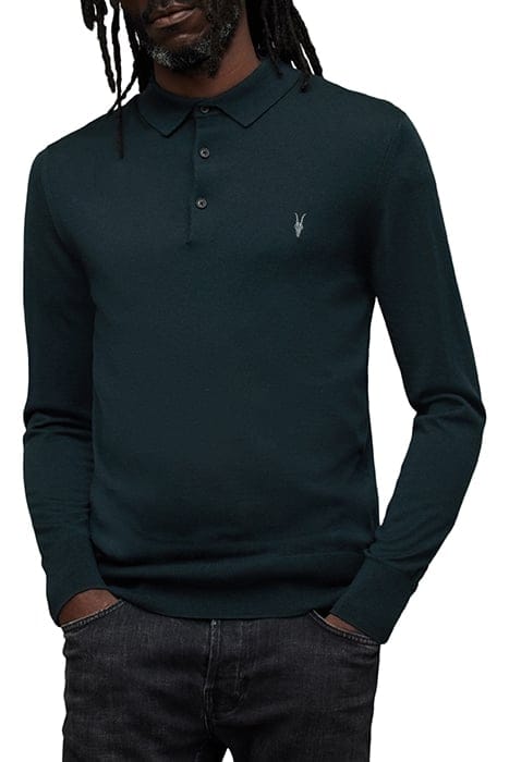 MODE MERINO LS POLO RACING GREEN 1