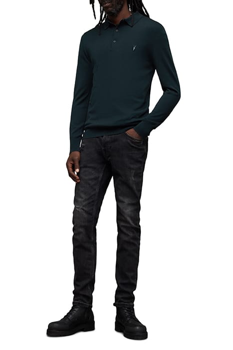 MODE MERINO LS POLO RACING GREEN 3