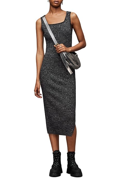 MARGOT SPARKLE DRESS BLACK/SILVER 1