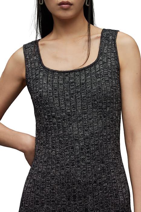 MARGOT SPARKLE DRESS BLACK/SILVER 5