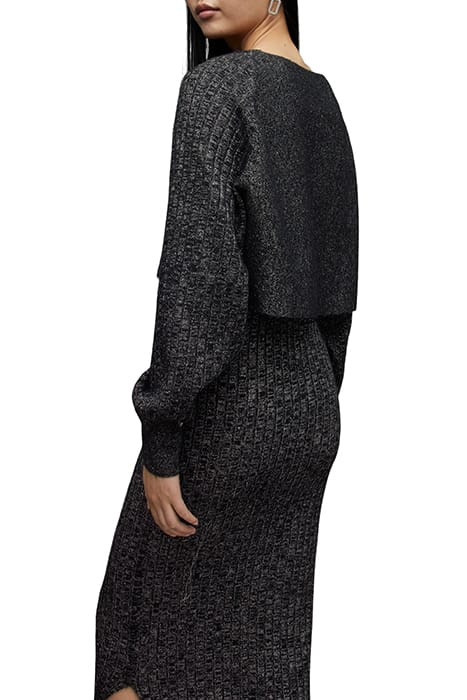 MARGOT SPARKLE DRESS BLACK/SILVER 4