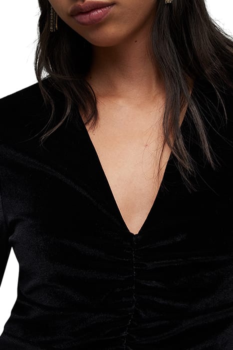 ANYA VELVET DRESS BLACK 7