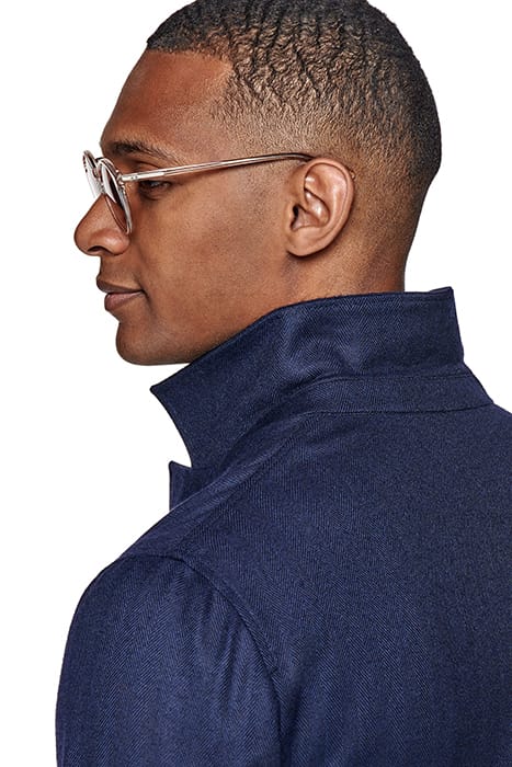 HERRINGBONE GREENWICH SHIRT-JACKET NAVY 7