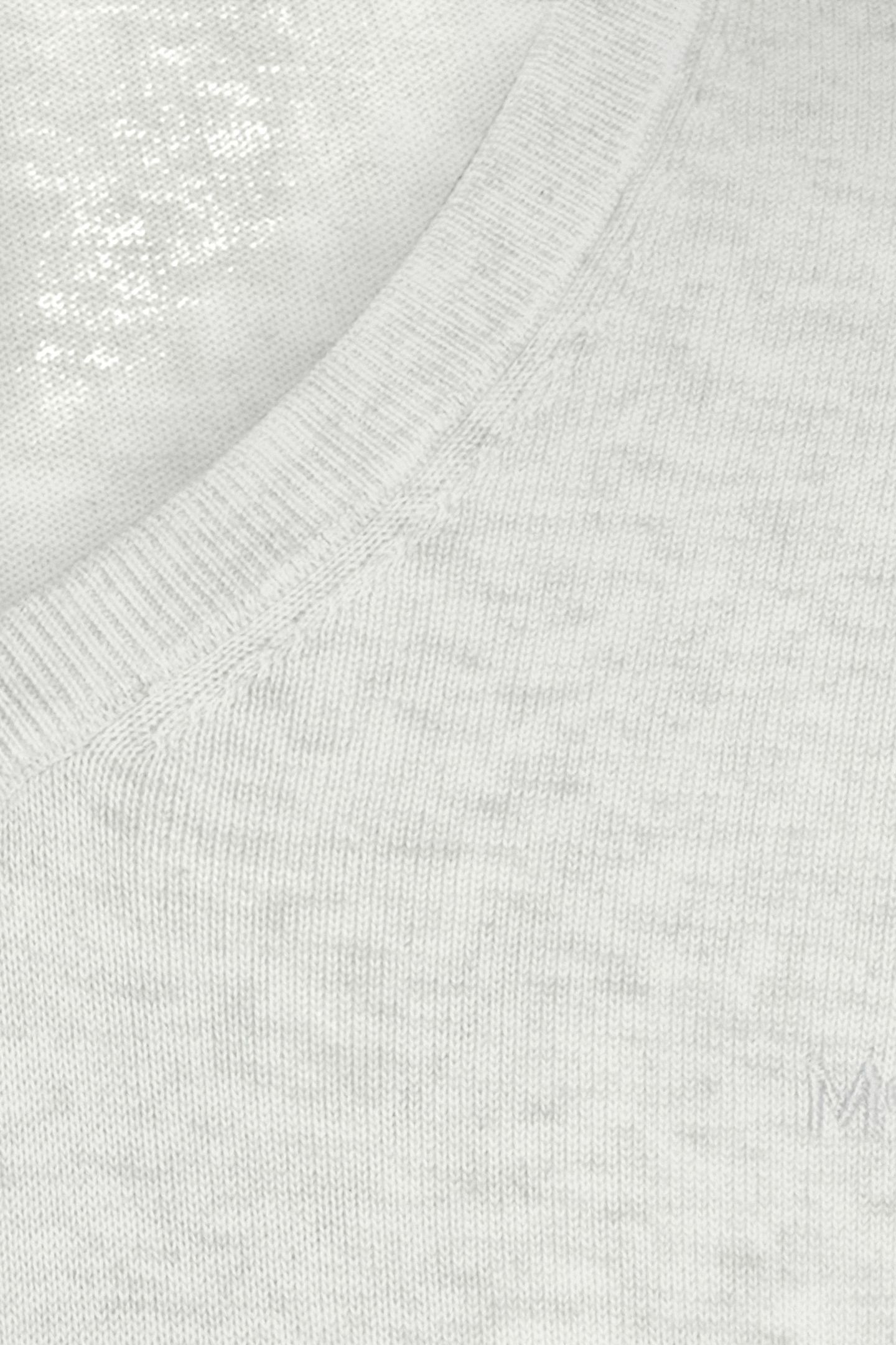 V NECK SWEATER OFF WHITE 3