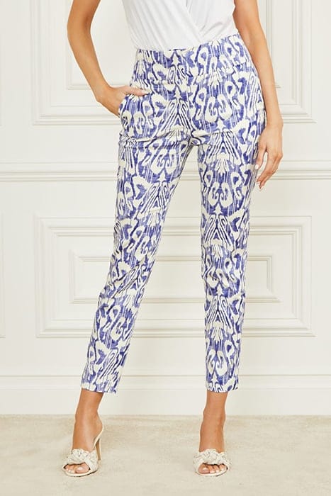 MARCIANO BY GUESS SHELLY PRINTED PANT SUBSTANCE BLUE SKINNY 1
