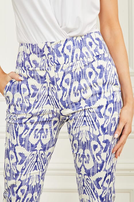 MARCIANO BY GUESS SHELLY PRINTED PANT SUBSTANCE BLUE SKINNY 8