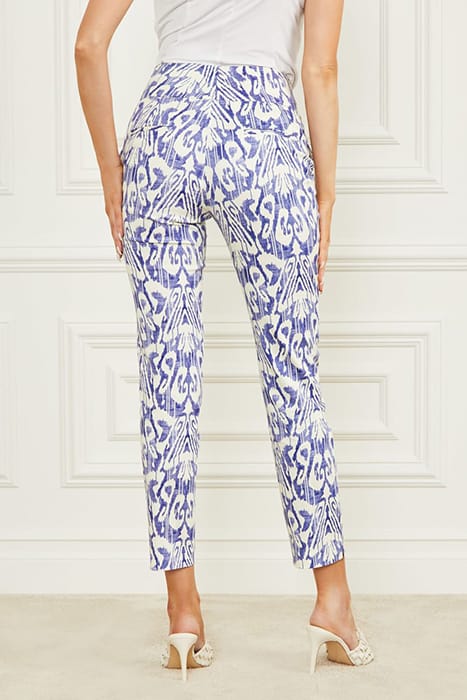 MARCIANO BY GUESS SHELLY PRINTED PANT SUBSTANCE BLUE SKINNY 6