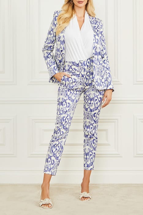 MARCIANO BY GUESS SHELLY PRINTED PANT SUBSTANCE BLUE SKINNY 5