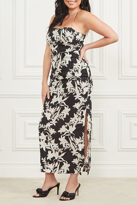 MARCIANO BY GUESS SUNBURST BLACK DRESS SUNBURST BLACK PRINT 5